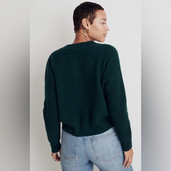 Madewell (Re) Sourced Cashmere V-Neck Pullover Sweater | Size XL - Picture 3 of 10